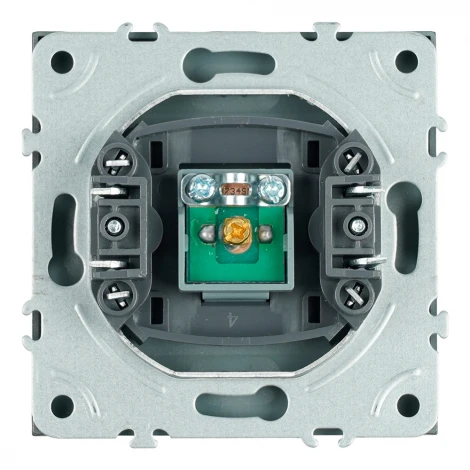 ТВ-розетка (антрацит, soft touch) Stekker Эмили 49927