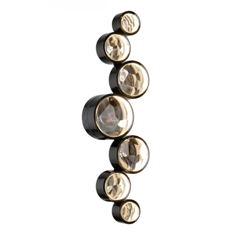Настенный светильник черный/хрусталь/металл Odeon Light Spilla 7174/15WLA IP20 LED 15W 3000K 220-240V