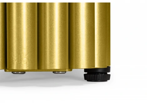 Кухонный стол Notta Бавария B 180 х 90 черная пленка шагрень / золото