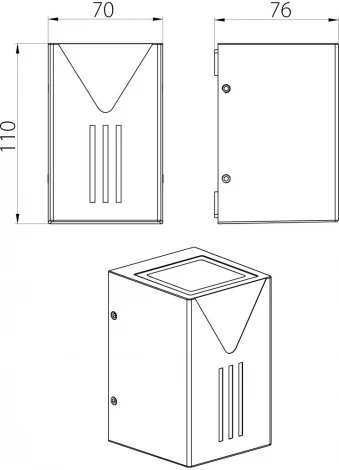 Настенный светильник светодиодный IP65 Natural Concepts Dwell NC-003333-SB (220V)