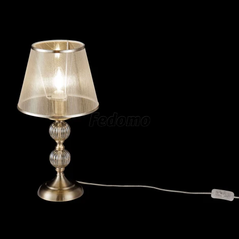 Интерьерная настольная лампа Freya Inessa FR2685TL-01BZ (220V, выключатель, шарики)