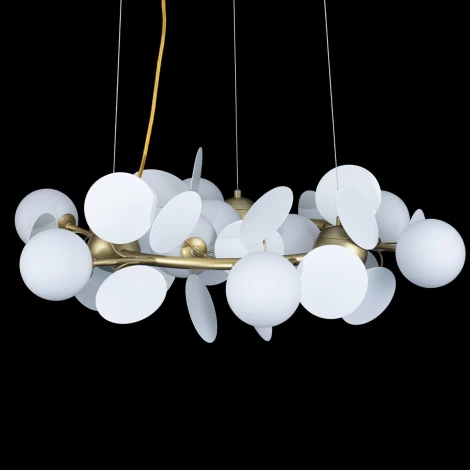 Подвесная люстра Loft IT Matisse 10008/700 white (220V, на тросе, шарики)
