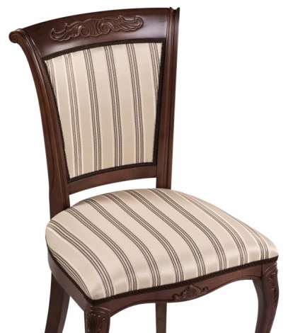 Деревянный стул Woodville Амбертин орех / агата полоса серая 505473