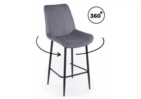Барный стул Седа 360 темно-серый (zd 995) / черный np 632594