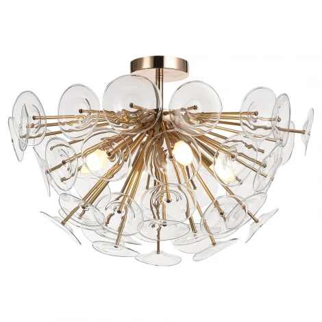 Потолочная люстра на штанге Lussole Shelby LSP-8386 (220V, шар, IP21)