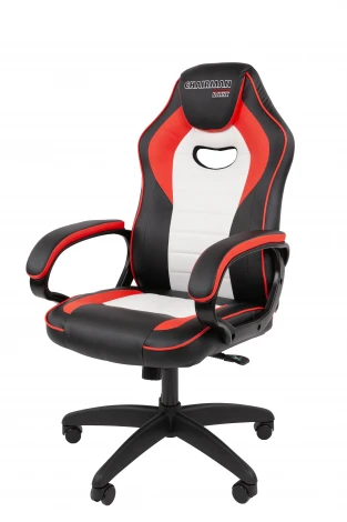 Кресло Chairman game 16 Россия экокожа черный/красный/белый 7213482