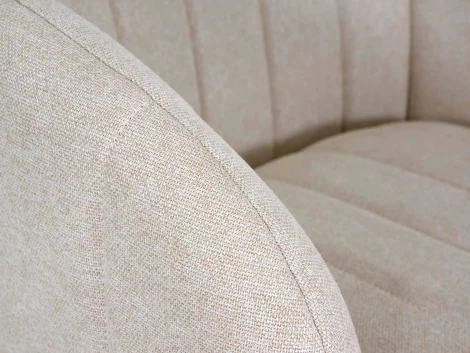 Кресло ОГОГО Lecco (Ткань,Рогожка/Бежевый)