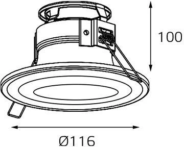 Точечный светильник встраиваемый Italline 7012 IT07-7012 black