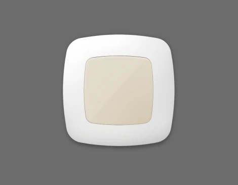 Лицевая панель Ambrella Volt OMEGA (Бежевый глянец) заглушка для суппорта QUANT OP3160