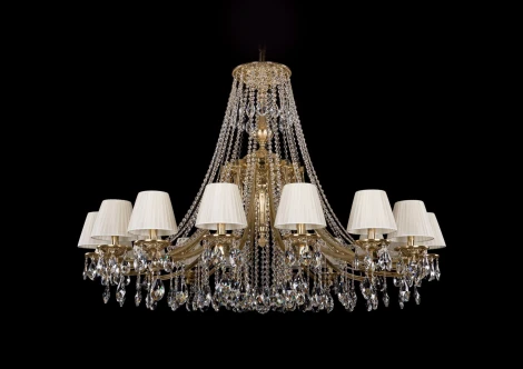 Подвесная люстра Bohemia 1771 1771/16/490/A/G/SH3-160