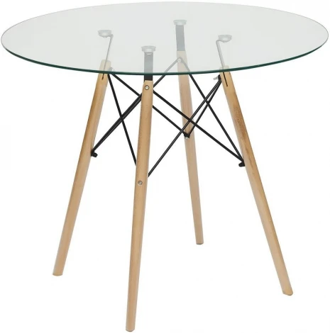 Стол CINDY GLASS (mod.80GLASS) прозрачный (металл/стекло)