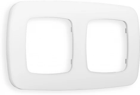 Рамка Ambrella Volt OMEGA Ecta (Белый матовый) 2-ая OF140122