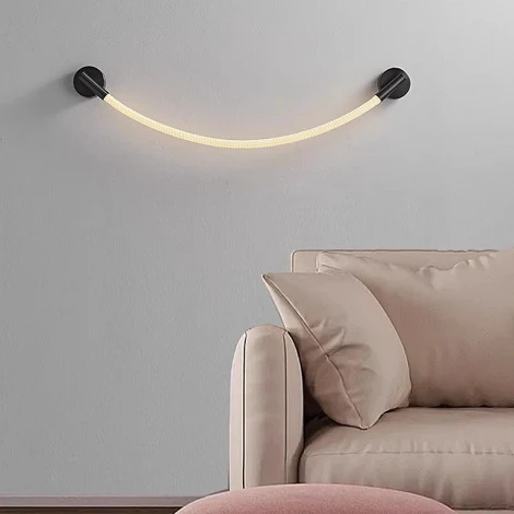 Настенный светильник с гибким неоном Lightera Tura LE103W-93BB STAINLESS (LED, 220V)