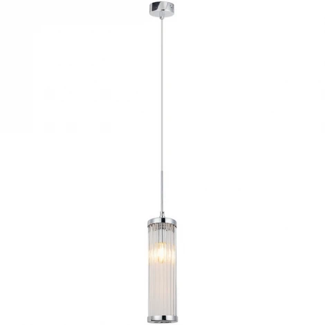 Подвесной светильник Crystal Lux Tadeo SP1 D100 CHROME/TRANSPARENTE (220V, на проводе, круглые)