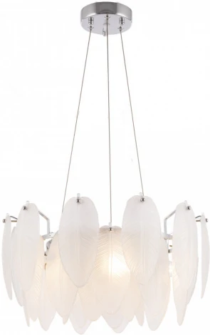 Подвесная люстра Arte Milano AM-4653 4653.D450.H240.E14.5 Ni (220V, на тросе, перо)