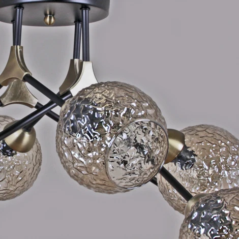 Потолочная люстра на штанге ILLUMICO IL0264-8CSQ-79 BK AB (220V)