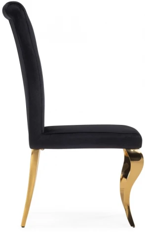 Стул Woodville на металлокаркасе Lund black / gold 15383