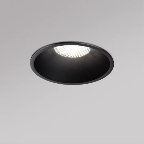 Встраиваемый светильник светодиодный Novotech Nova 359855 черный с переключателем цв. температуры  LED 18W 220V 2700К\3200К\4000К