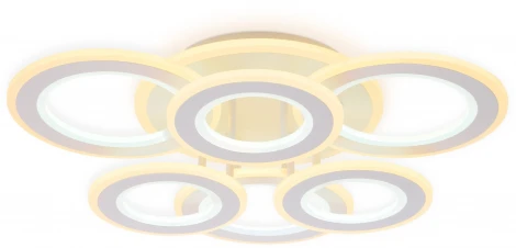 Потолочная люстра ярусная Ambrella Acrylica FA8805 (регулировка яркости, LED, 220V, пульт управления, кольцо)