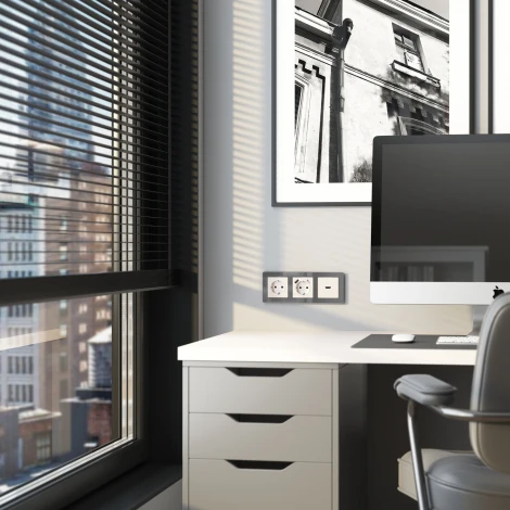 Накладка для розетки (перламутровый рифленый) HDMI Werkel WL13-HDMI-CP (a040901)