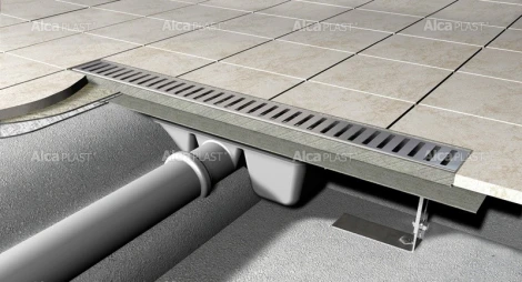 Решетка AlcaPlast Pure 850L глянцевая