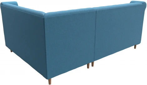 Диван кухонный угловой Бронкс правый угол (Голубой/Рогожка) Лига Диванов арт.123981