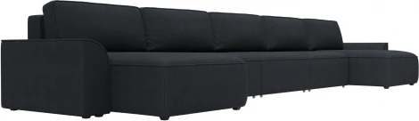 Диван п-образный Лига-048 НПБ МегаЛонг Лига Диванов (Замша) арт.128334