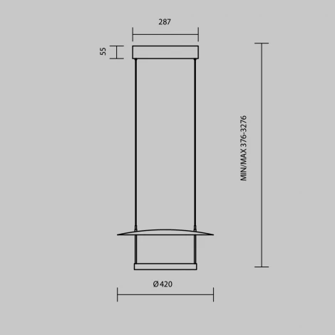 Подвесной светильник Maytoni Ambience MOD280PL-L23B3K1 (LED, 220V, на проводе)