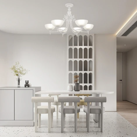 Потолочная люстра на штанге Arte Milano AM340049 340049/6 WT+SL (220V)