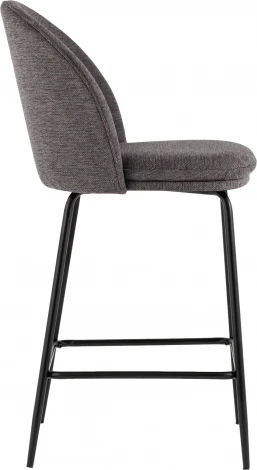 Стул полубарный Stool Group Echo темно-серый