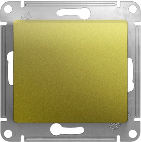 Выключатель встраиваемый одноклавишный (фисташковый) Systeme Electric Glossa GSL001011