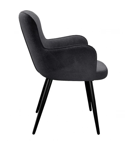 Стул DikLine 503 поворотный TW11 серый, ножки черные арт.00-00079960