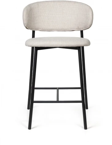 Стул полубарный Top Concept Adele, ткань, светло-серый