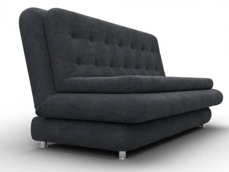 Диван-книжка Лига-123 (Металл,ЛДСП,Брус,Доска,Велюр/Темно-серый) Лига Диванов 137626