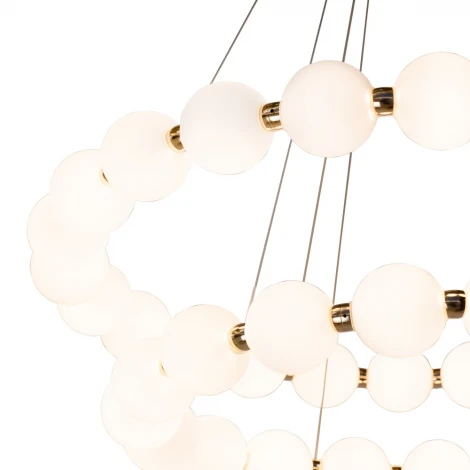 Подвесной светильник светодиодный AM Group PEARL PEARL-D800+600 FGD (220V, на тросе, шар, бусы)