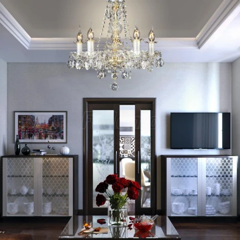 Потолочная люстра Максисвет 6660 2-6660-5-FG E14