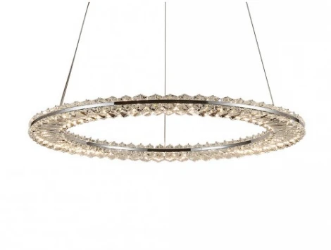 Подвесной светодиодный светильник Newport 8240 8241N/600 chrome (220V, на тросе, кольцо)