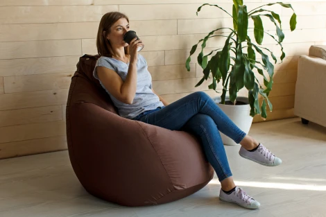 Кресло мешок Dreambag Груша Фьюжн Коричневое (3XL, Классический) 5001941