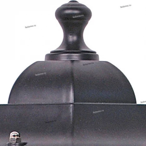 Бра уличное Horoz Erguvan, 1 плафон, черный с прозрачным