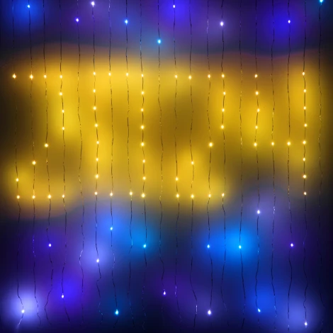 Гирлянда светодиодная умная Занавес RGB 2x2 м управление смартфоном ЭРА ERASG -02