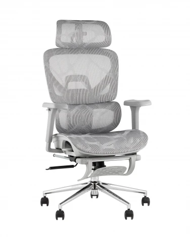Кресло офисное TopChairs Vertus серая сетка Stool Group УТ000042054
