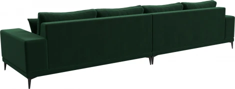 Диван прямой Льюес Лонг (Зеленый/Велюр) Лига Диванов арт.122385