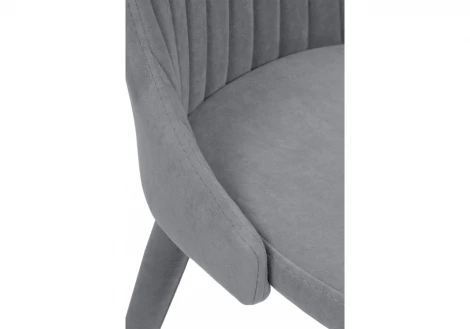 Стул на металлокаркасе Морос с чехлом микровелюр катания сильвер 654623