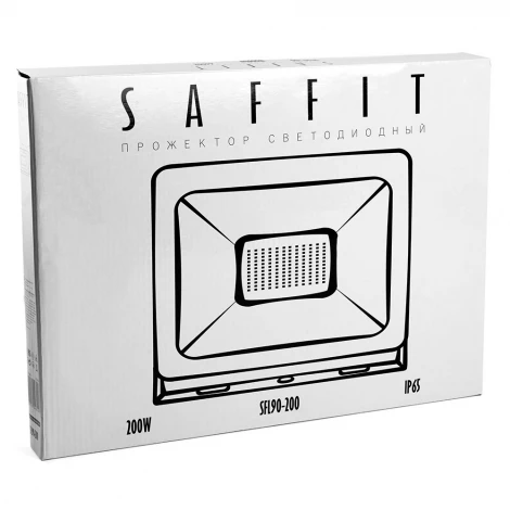 Прожектор уличный светодиодный Saffit SFL90-200 55168 IP65 200W 6400K черный