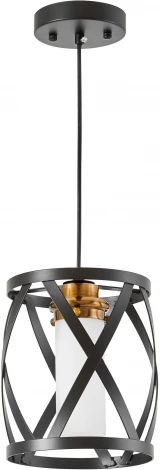 Подвесной светильник Lumina Deco Astila LDP 1242-1 BK+MD (220V, на проводе, круглые)