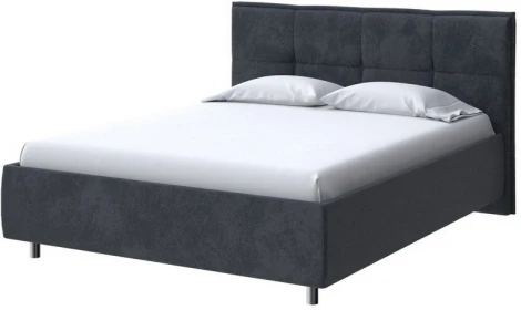 PROxSON Кровать Lino без основания (Ткань: Велюр Casa Графитовый) 160x200