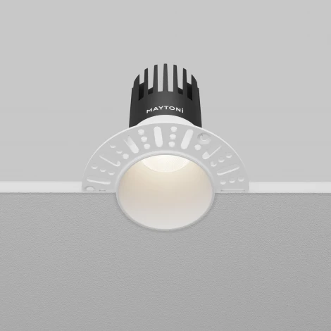 Встраиваемый светильник под гипсокартон Maytoni Dip DL120-10W-4K-TRS-W (LED, 220V, круглые)