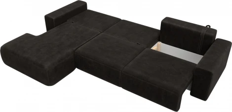 Диван угловой Лига-036 НПБ Классик Лонг левый угол Лига Диванов (Велюр) арт.127788L