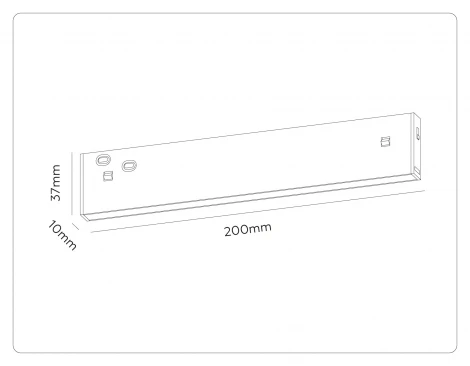 Трековый светильник магнитный светодиодный 3CCT 3000K-6000K 10W 48V Ambrella Track System GL2320