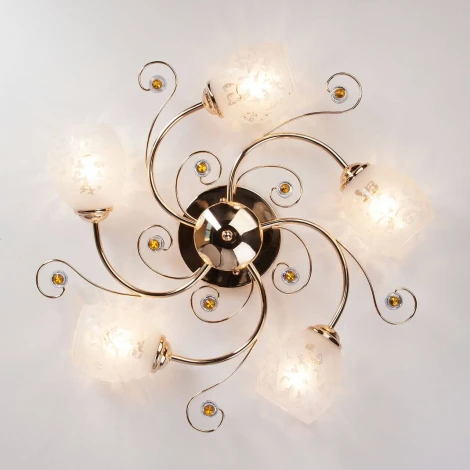 Потолочная люстра Eurosvet 9677 9677/5 золото